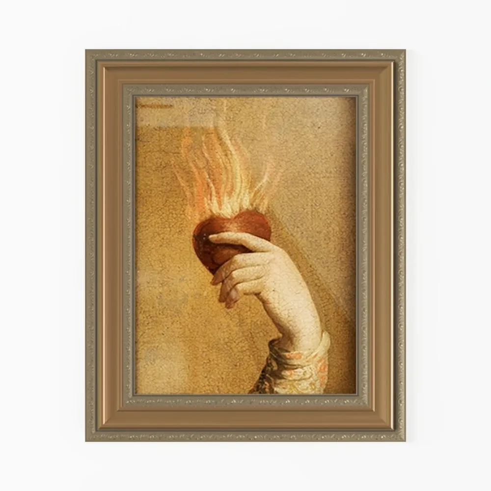 VIYYIEA Vintage Gold Framed Wall Art for Living