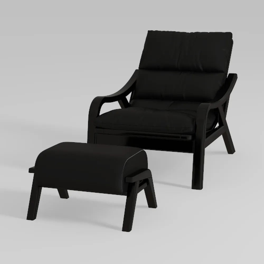 SERWALL Modern Rocking Adirondack Chair Set of 2