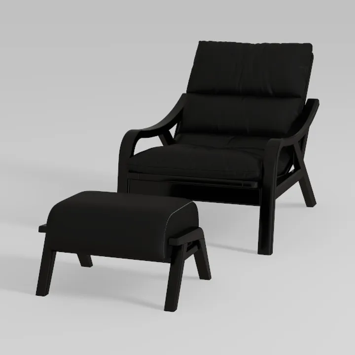 SERWALL Modern Rocking Adirondack Chair Set of 2