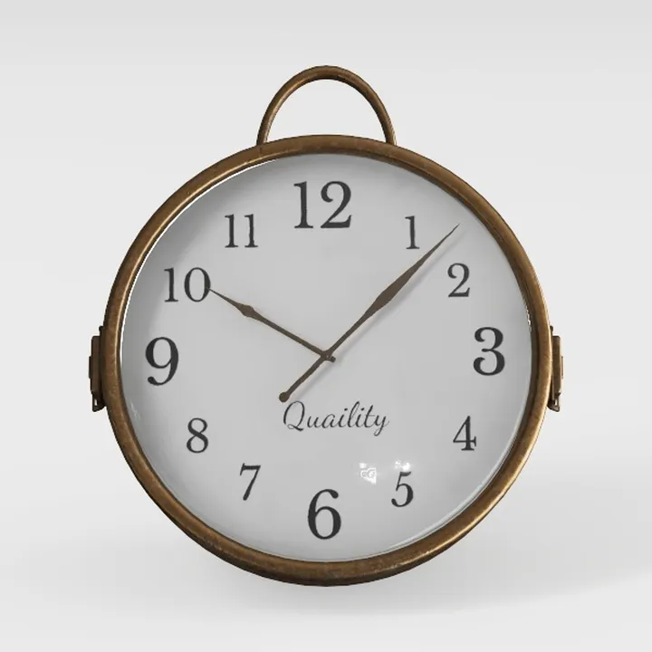 4.5" Battery Operated Antique Retro Analog Metal