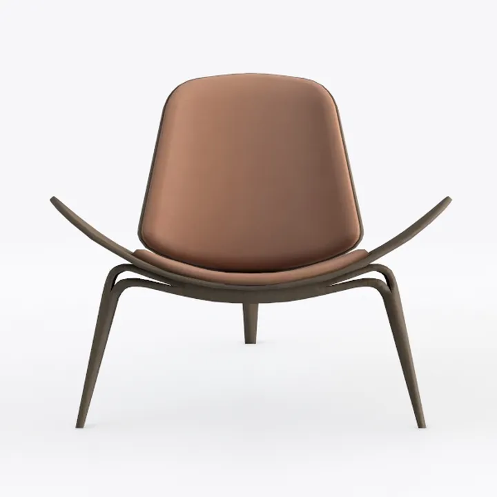 Furgle Mid Century Modern Shell Lounge Chair, PU L