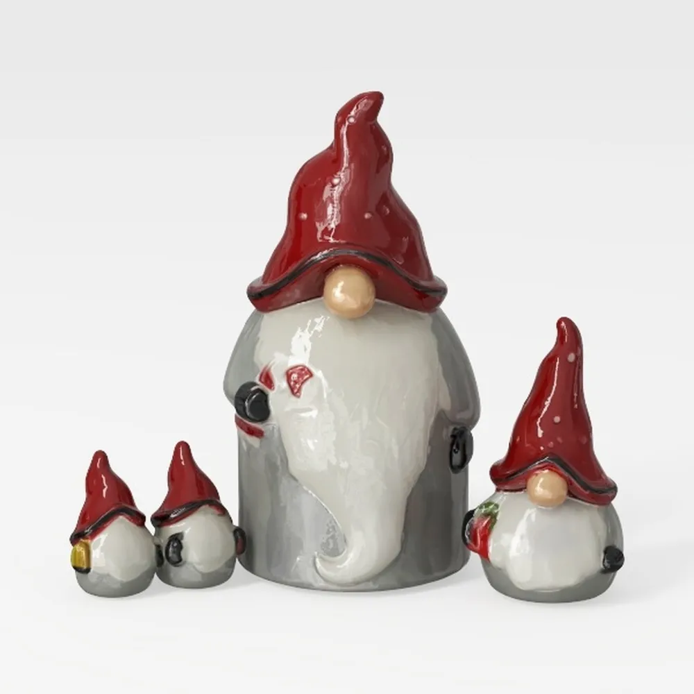 10 Strawberry Street Nordic Gnome Set Cookie Jar_ai generated