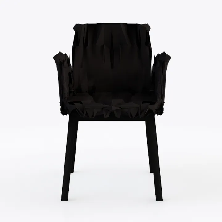 Iplex Design Drappeggi d'Autore Poltrona, Plexiglass/PMMA, fumé/Trasparente