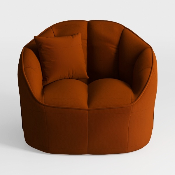 Swivel Barrel Accent Chair, 360° Small Round Sofa