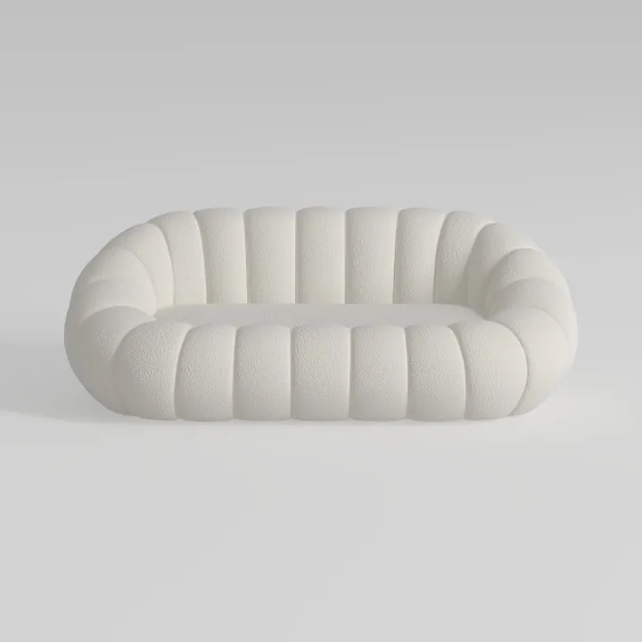 110.2IN Curved Sectional Sofá for Living Room