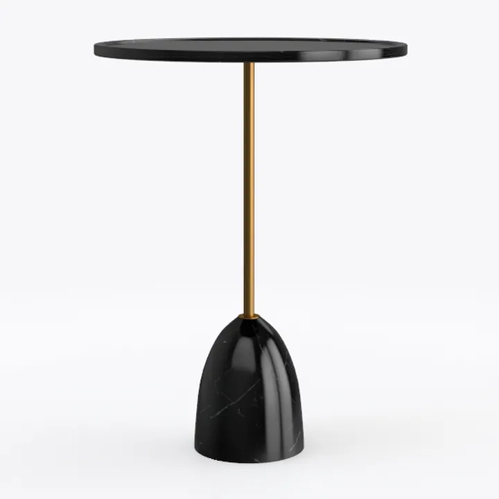 Masupu Round Side Table, Small Drink Table for