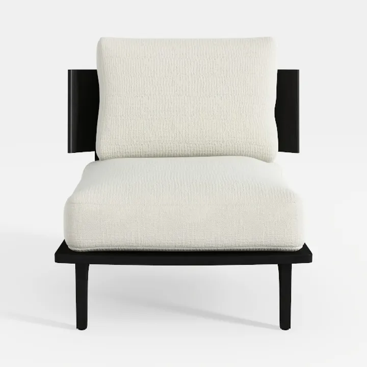 Qulomvs Modern Accent Chair, Mid Century Accent