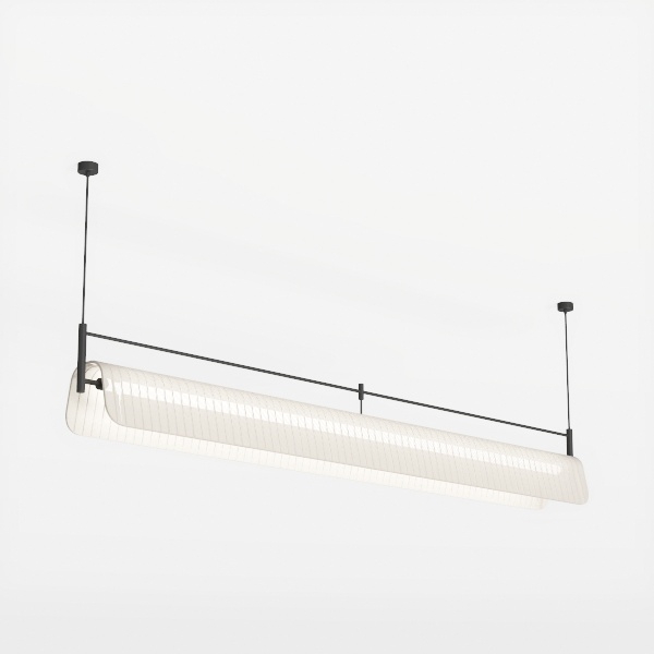 Modern Wave LED Pendant Light Dimmable Fixture