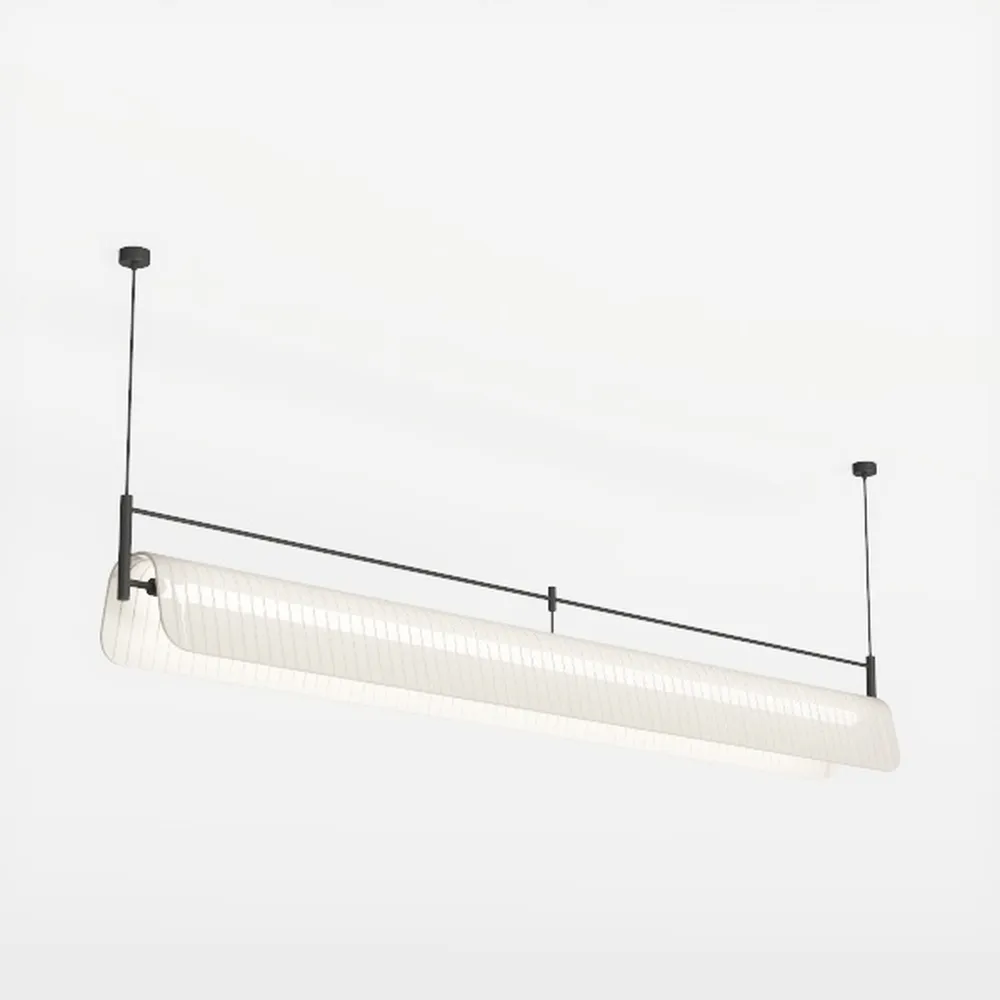 Modern Wave LED Pendant Light Dimmable Fixture