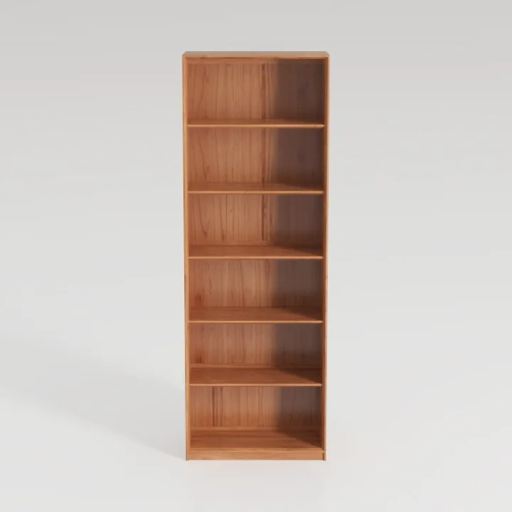 Home Square Solid Wood 84" Bookcase Set with Six