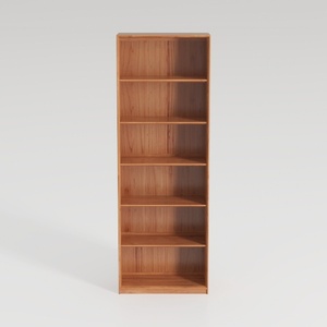 Home Square Solid Wood 84" Bookcase Set with Six