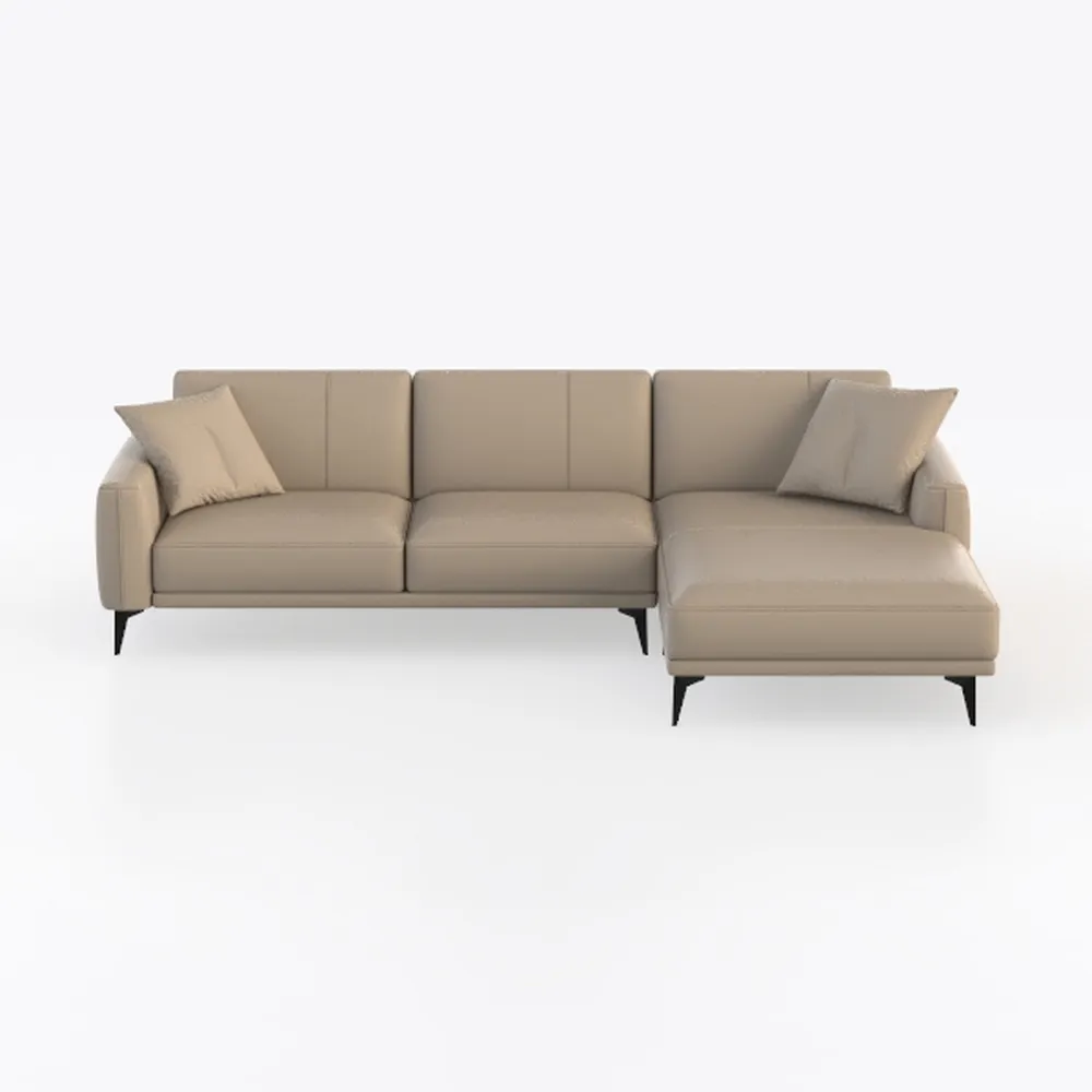 EcoSummer 112'' Large L-Shaped Sectional Sofa, Mod