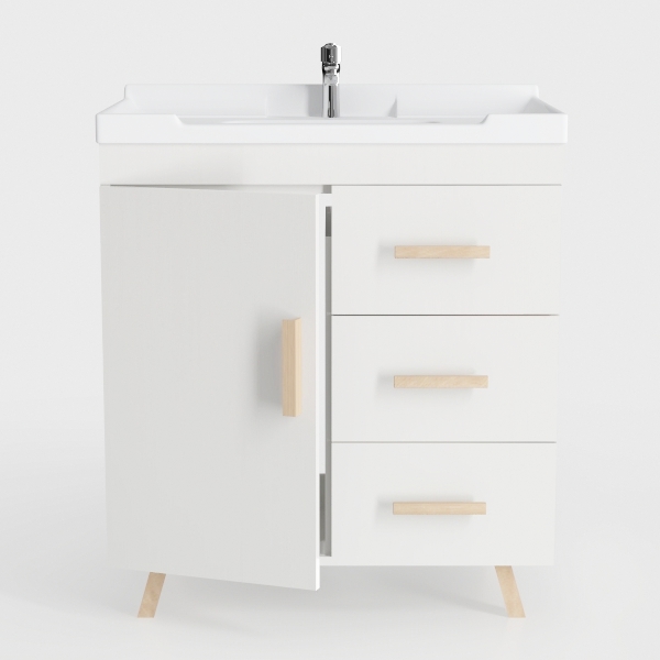 JOZZBY White Dresser for Bedroom, 7 Drawer Wooden
