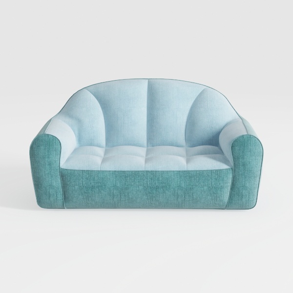 Moe&#39;s Home Collection Bria Sofa Fabric Blue