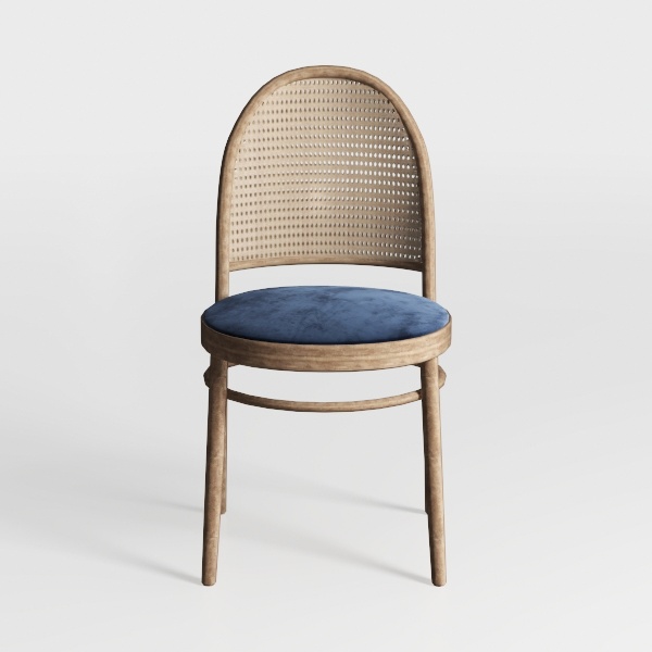 HEAH-YO Rattan Dining Chairs Set of 2, Upholstered