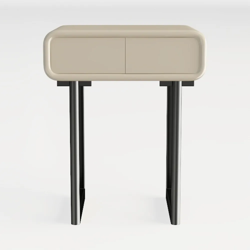 Henn&Hart 47.75" Alder White MDF/Metal Home Office