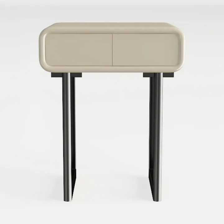 Henn&Hart 47.75" Alder White MDF/Metal Home Office