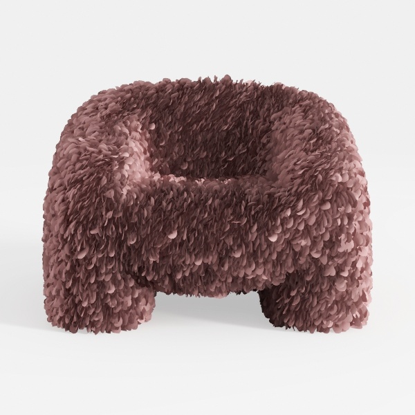 Pumpkin Sofa by Dorm Haul® - Boucle Rustic Orange