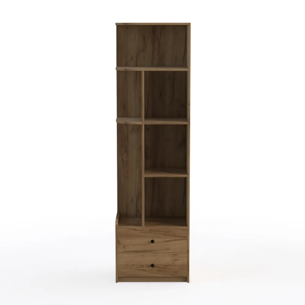 OKD Tall Corner Cabinet, Farmhouse Storage Cabinet