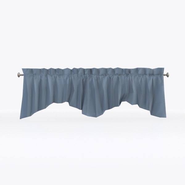 jcp home Supreme Antique Satin Rod-Pocket Scalloped Valance