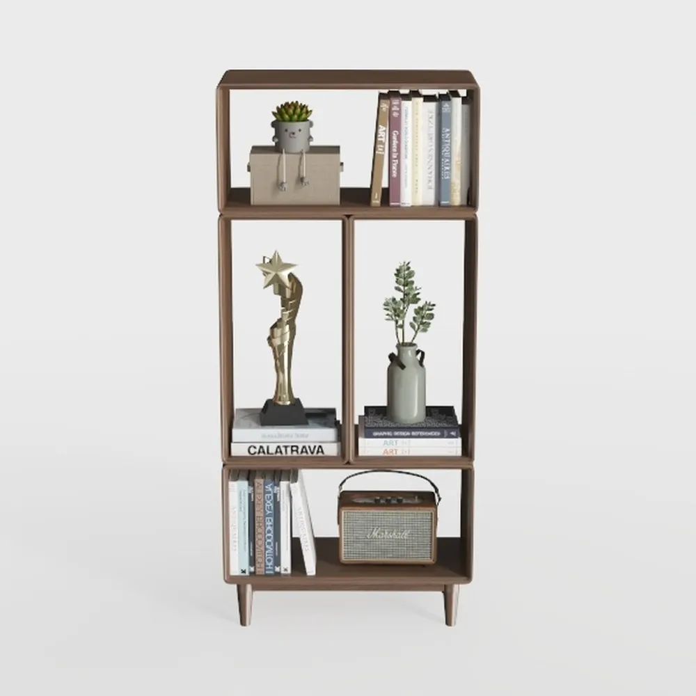 6 Cube Organizer Shelf Bookcase with Cabinet Door