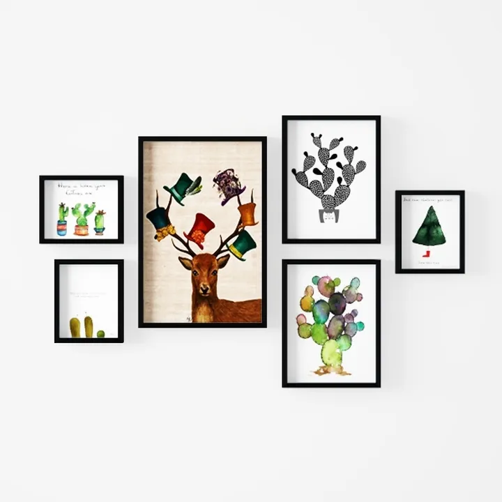 LyerArtork 3 Piece Flowers Wall Art Canvas Prints