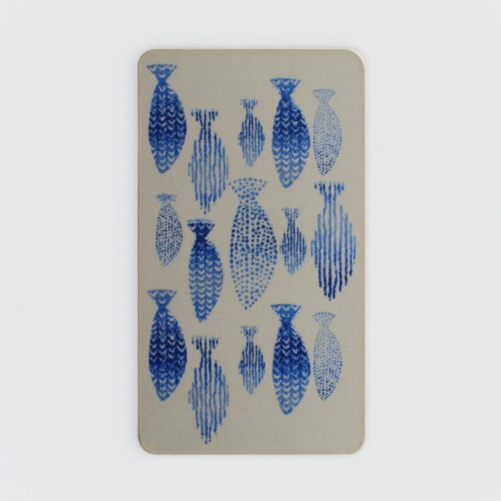 HomeRoots 25' Runner Blue Beige and Gray