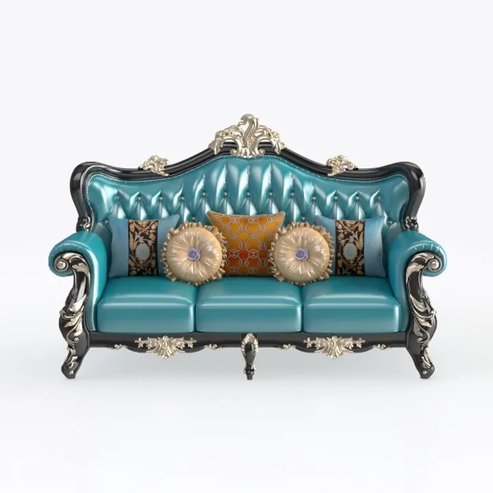 European Classical Solid Wood Combination Sofa