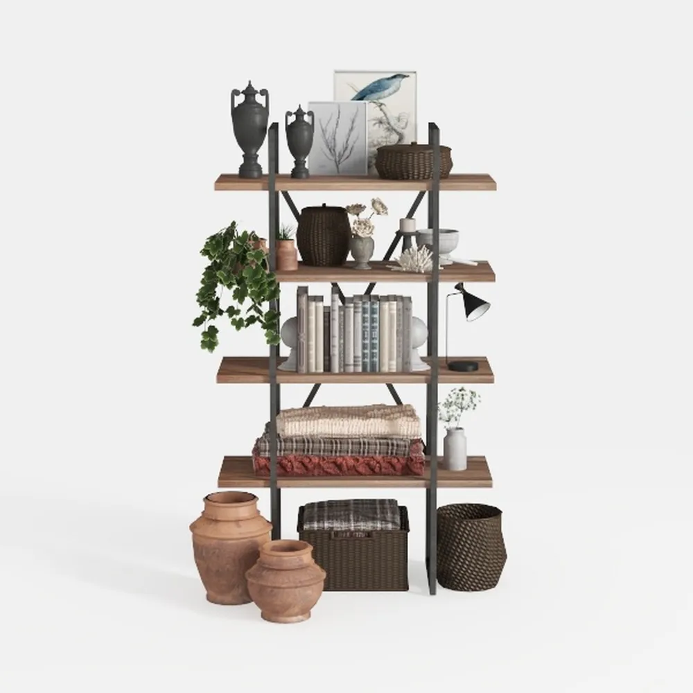 BRIAN & DANY Tree Bookshelf, 6-Tier Book Shelf
