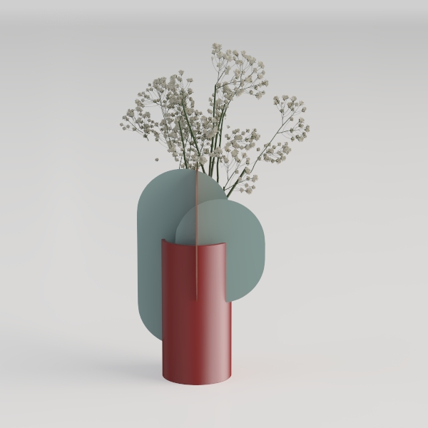 decorative vase-Viva Magenta
