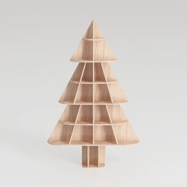 Books Ornaments Christmas Tree, Bookshelf Xmas