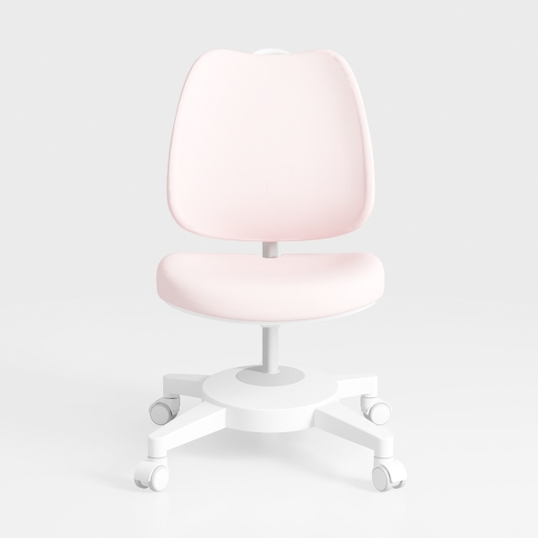 HomeRoots Pink and White Adjustable Height Swivel 