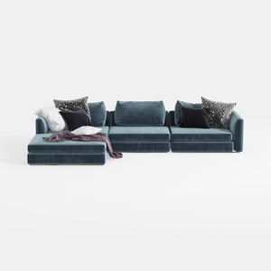 U-Shaped Modular Sectional Sofa with Reversible