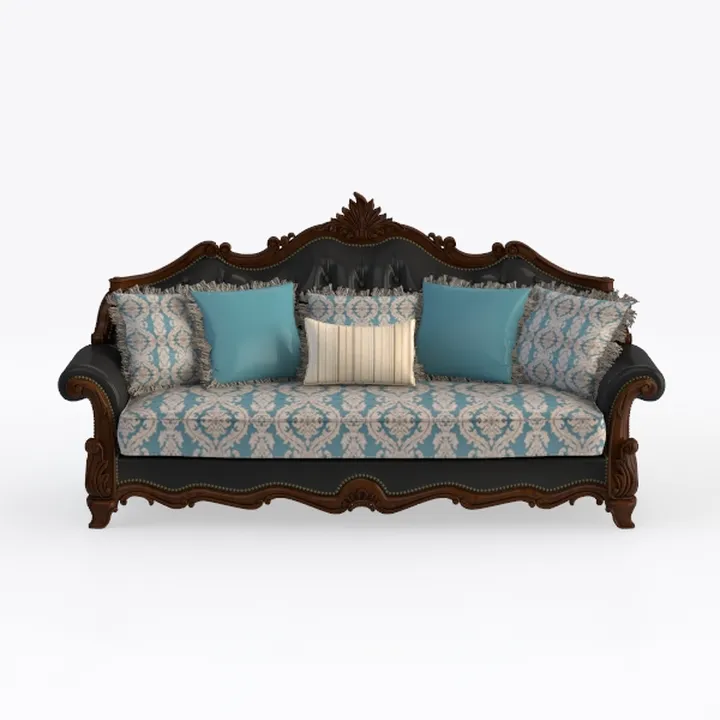 Luxury Victorian Couch - Floral Couch with Crystal