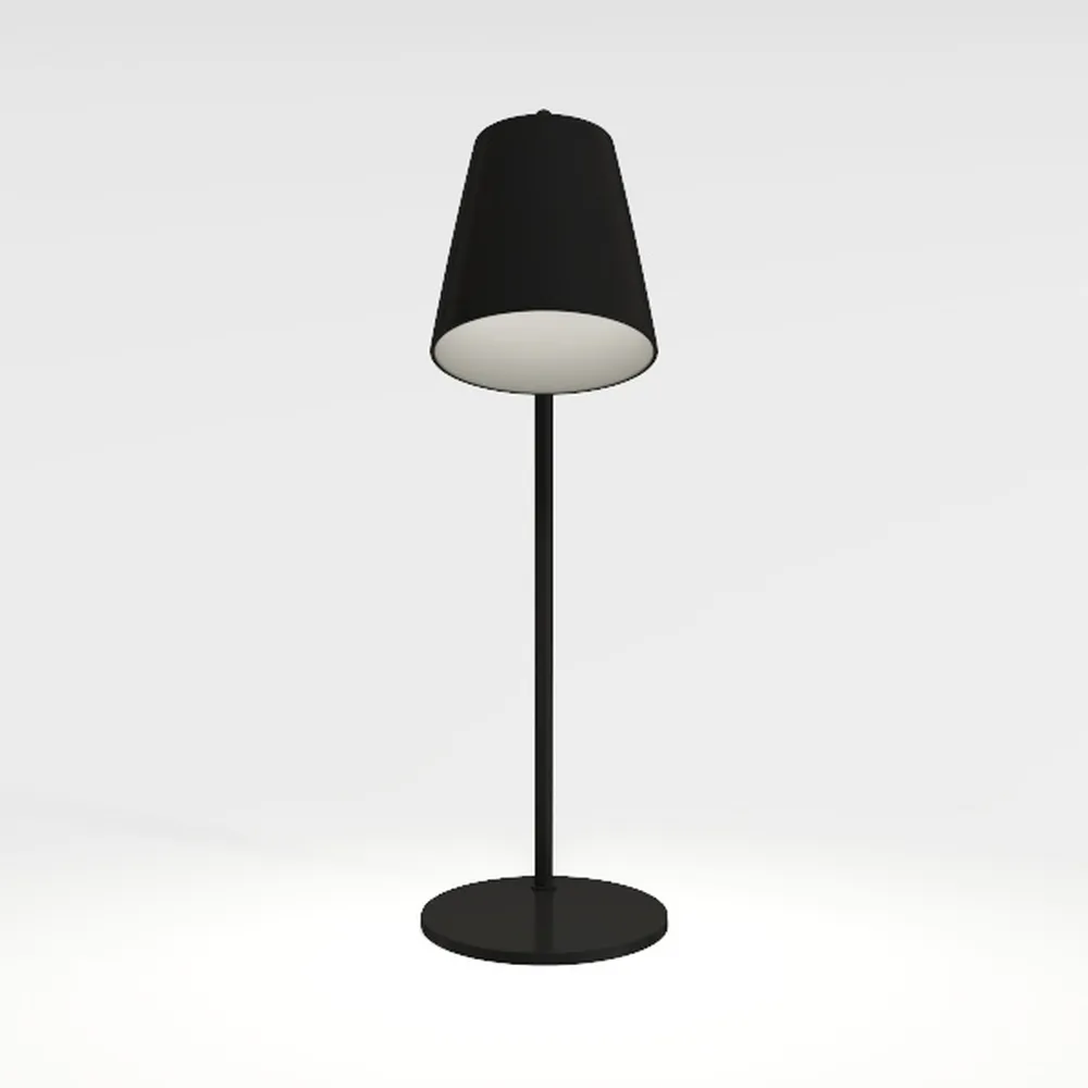 POPETPOP Wooden Table Lamp Modern Cloth Art Desk