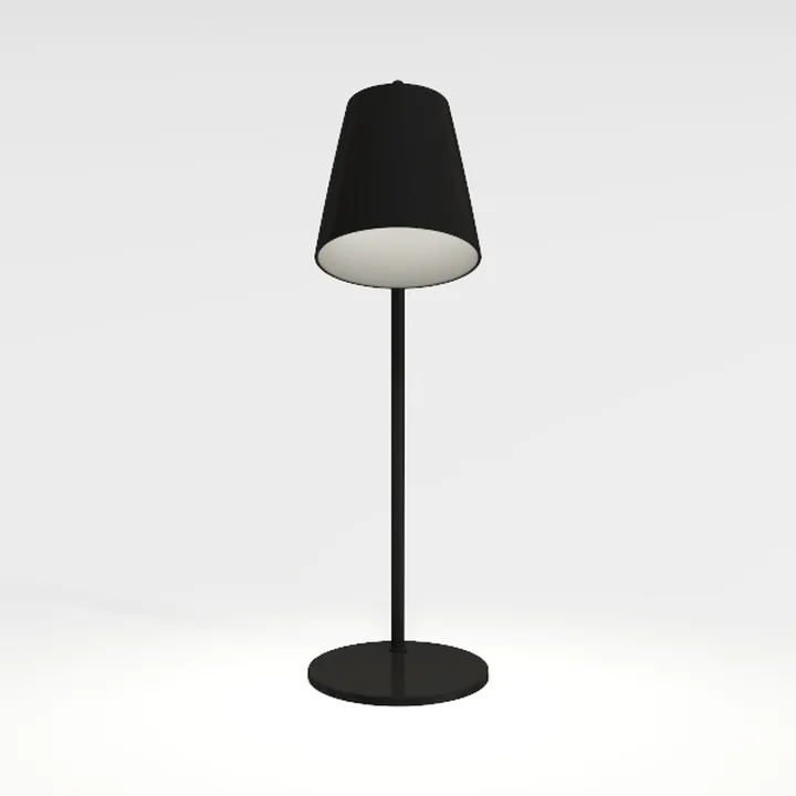POPETPOP Wooden Table Lamp Modern Cloth Art Desk