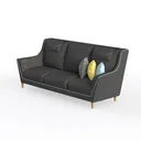 Panana 3 Seater Sectional Upholstered Fabric Sofa  Left 45 Degree View