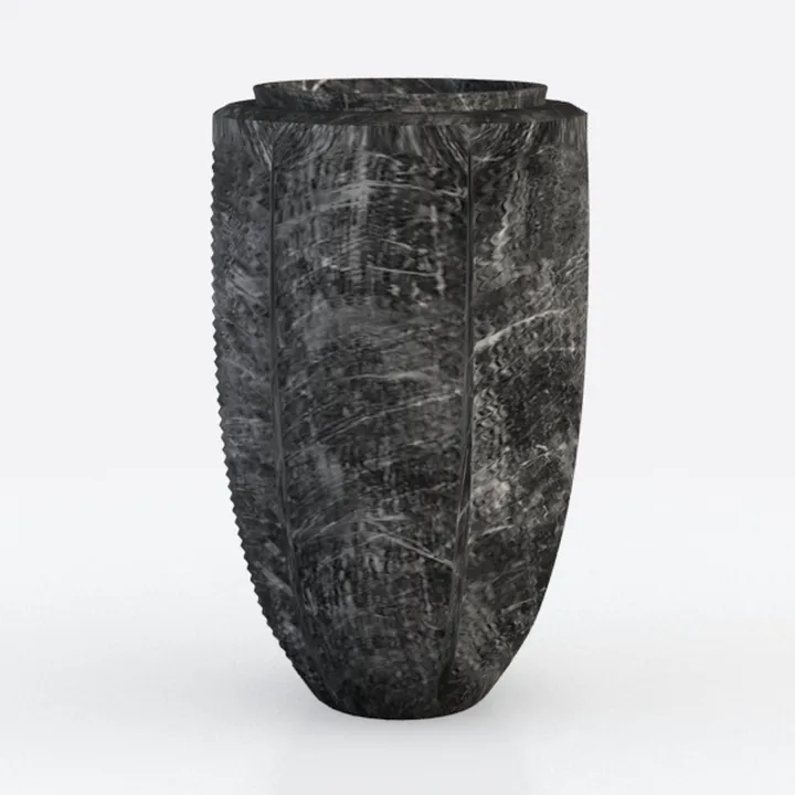 Black Terracotta Rustic Ceramic Farmhouse Vase,9.5