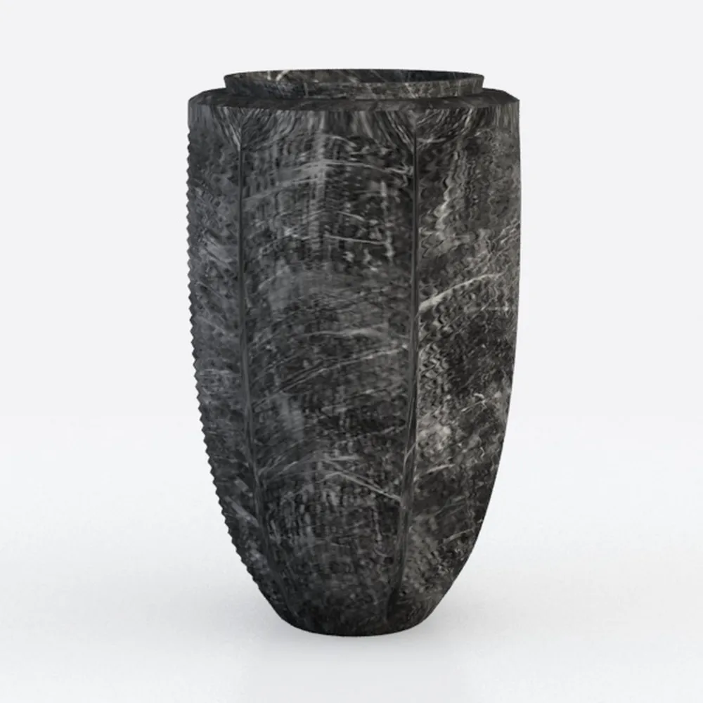 Black Terracotta Rustic Ceramic Farmhouse Vase,9.5