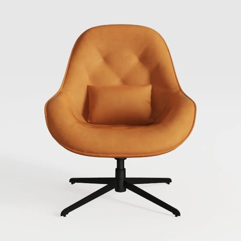 360° Swivel Accent Chair with Ottoman Set, Comfy