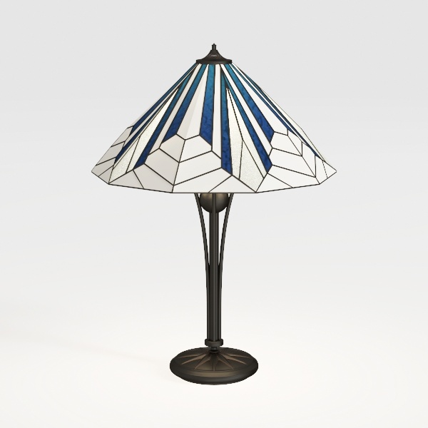 Capulina Tiffany Table Lamp 3-Light 16X16X24