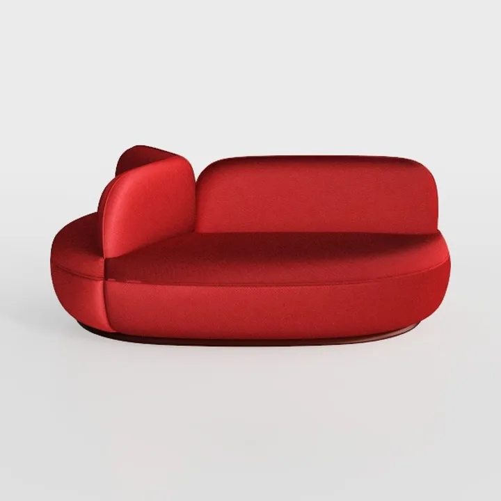 Minimalist Style Curved Modular Sectional Sofa