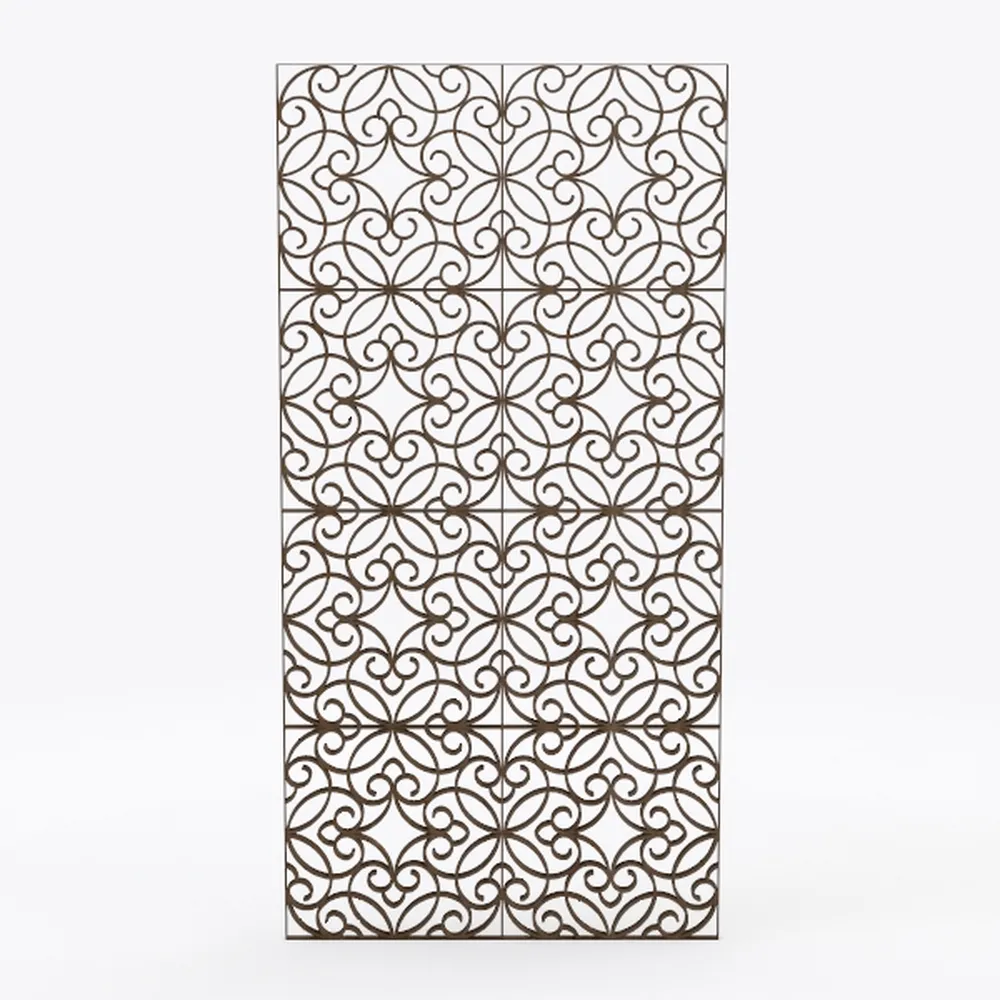 White Hanging Room Divider,12 Pieces Wood-Plastic 