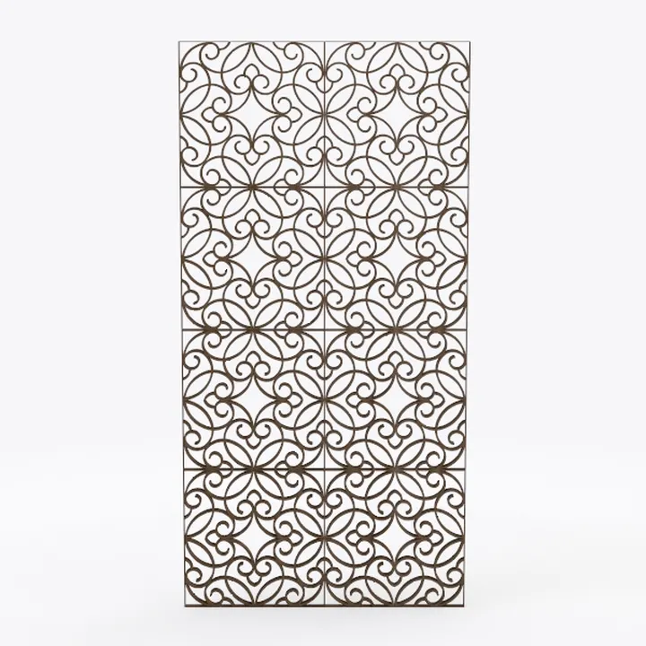 White Hanging Room Divider,12 Pieces Wood-Plastic 