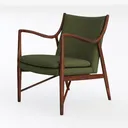 POLY & BARK Verity Fabric Accent Chair – Fabric Ar Left 45 Degree View