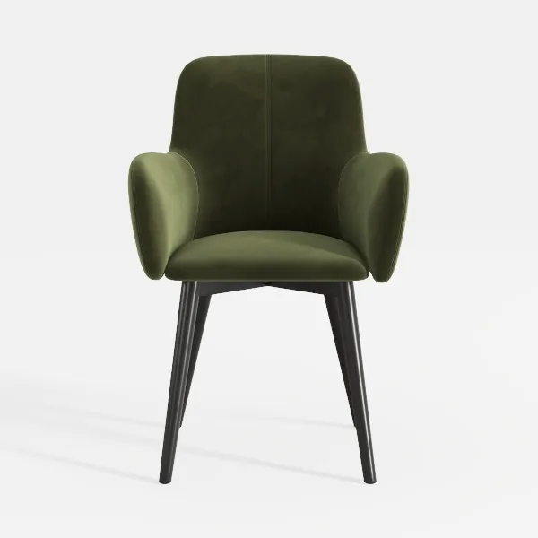 Dining Chairs, Modern Dining Chair 16 inch Faux | Homestyler originated ...