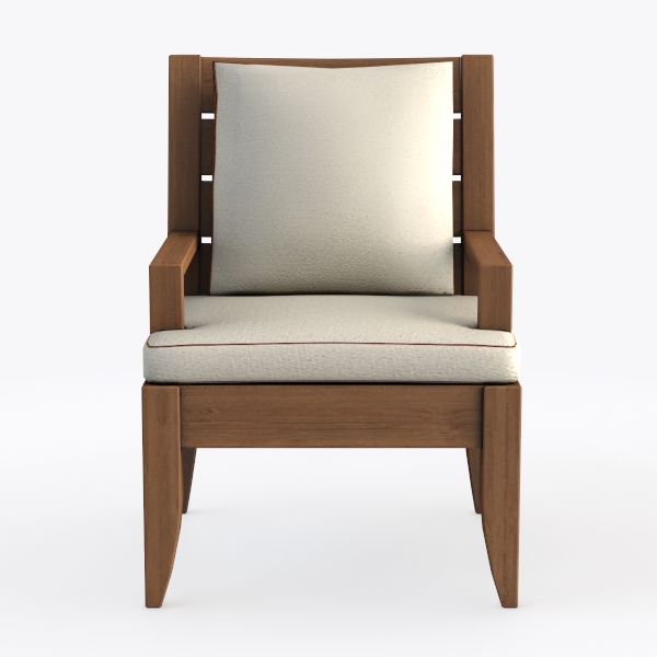 Giantex Mid Century Modern Accent Chair, Wooden Ar