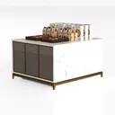 bread shelf-Bakery Free Left 45 Degree View