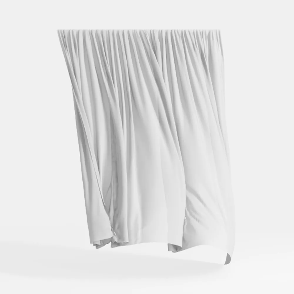 N&Y HOME Waffle Weave Shower Curtain with Snap-in