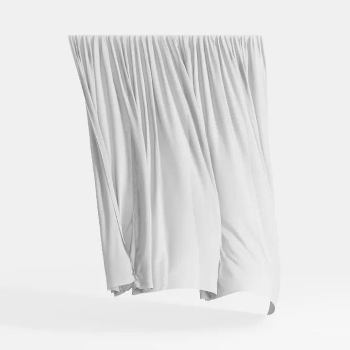 N&Y HOME Waffle Weave Shower Curtain with Snap-in